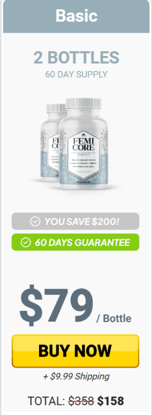 Femicore  2 bottle